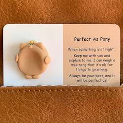 Positivity: Little Joys Worry Stone - Perfect as Pony
