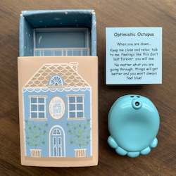 Metal Worry Stones: Optimistic Octopus Metal Worry Stone