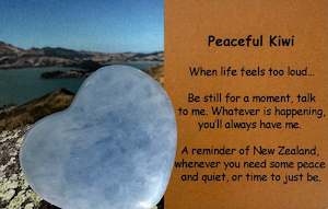 Positive Affirmation Cards Set Of 11 Designs: Peaceful Kiwi Heart Crystal