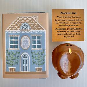 Metal Worry Stones: Peaceful Kiwi Metal Worry Stone