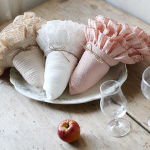 Pillows: Ruffle Muslin Swaddle Blanket