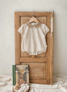 Collection For Boys: Tarte Checkered Baby Bodysuit