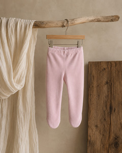 New: Velour Footed Leggings