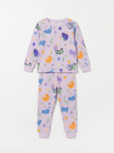 Long Sleeve Set: Lilac Blossom Whiskers Long Sleeve Set
