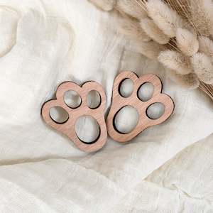 Easter: Easter Bunny Paw Print Stencils