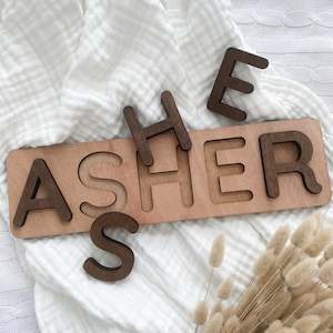 New: Wooden Name Puzzle