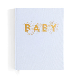 Baby milestone book: Fox & Fallow | Baby Book, Powder Blue