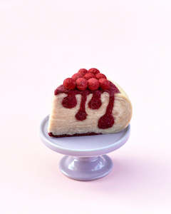 Tara Treasures | Felt Play Food, Boysenberry Cheesecake Slice
