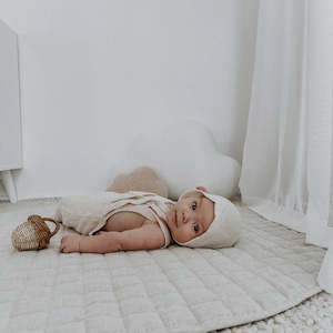 Baby Shower: Home Lab | Linen Baby Playmat, Natural Oat