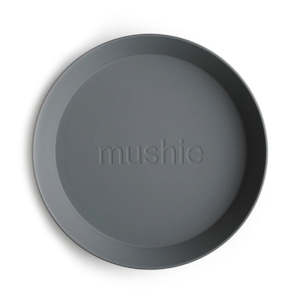 Eat And Drink: Mushie | Dinner Plate Round (Set of 2), Smoke