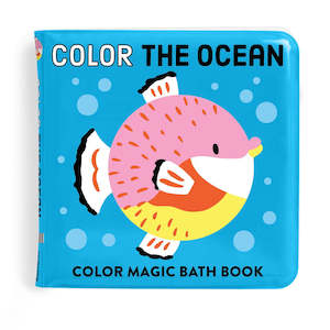 Play: Mudpuppy | Colour Magic Bath Book, Colour the Ocean