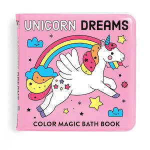 Mudpuppy | Colour Magic Bath Book, Unicorn Dreams