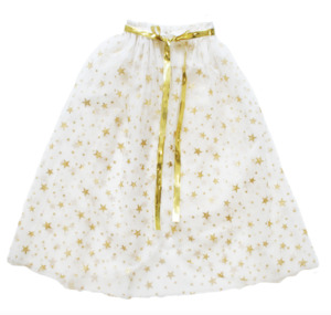 Alimrose: Alimrose | Tulle Star Cape Ivory