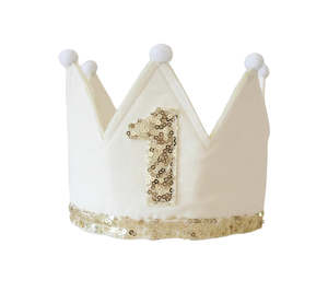 Alimrose: Alimrose | 1st Birthday Crown, Ivory