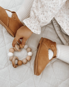 Funny Bunny: Round Silicon Ball Teether - Wildflower | Funny Bunny Kids