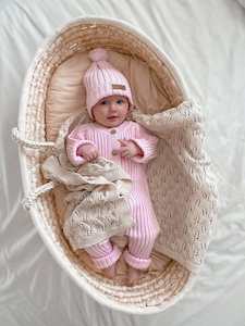 Baby Shower: Little B's Nursery | Ribbed Romper, Cotton Candy Pink