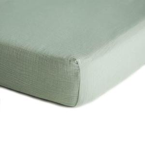 Mushie |  Bassinet Sheet, Roman Green