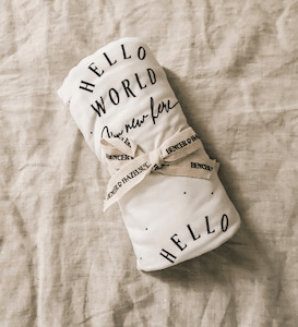Bencer and Hazelnut | Hello World, Bamboo Swaddle
