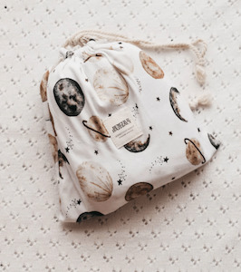 Bedding: Bencer and Hazelnut | Cot Sheet, Planets