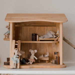 Doll Accessories: Q Toys | Two Story Cottage House