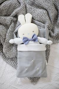 Doll Accessories: Alimrose | Doll Carry Bag - Grey Linen