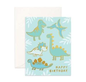 Cards: Fox and Fallow | Happy Birthday Card, Dinosaur