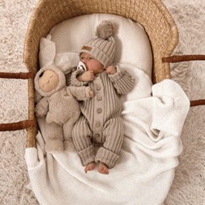 The Naturist: Little B's Nursery | Ribbed Romper, Oak