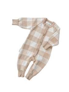 Baby: Ziggy Lou | Classic Knit Romper, Gingham