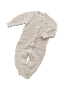 Ziggy Lou | Classic Knit Romper, Honey