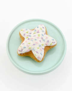 Toys: Tara Treasures | Felt Play Food, Star Icing Cookie with Sprinkles