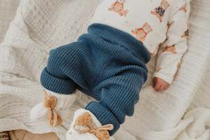 Confetti Kidz | Ribbed Leggings, Navy