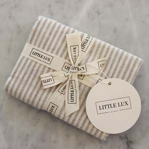 Products: Lounger Cover - Oat Stripe