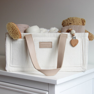 Products: Little Lux Sleep Nappy Caddy - White