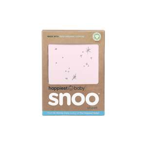 Adorable Fitted Sheets: 100% Organic Cotton SNOO Baby Bassinet Fitted Sheet - Rose Galaxy