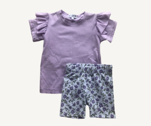 Lilac Ditsy Set - Size 3 - Little Magnolia