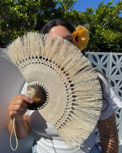 Womens: Cook Islands Handmade Rito Fans