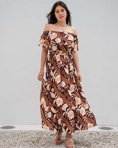 Teuila Womens Off Shoulder Dress