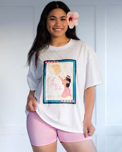 Oversized T Shirts: FREE Call Your Tribe Oversized T-Shirt - White