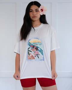 FREE Sunset Cruising Oversized T-Shirt - White
