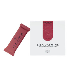Lila Jasmine Nutrition: Berry + White Chocolate Lactation Bars