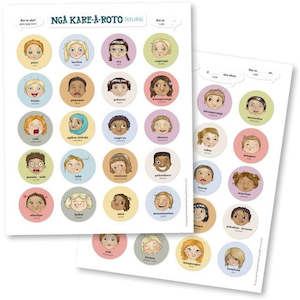 Books: Kuwi and Friends Magnet Set - Ngā Kare ā-Roto / Feelings