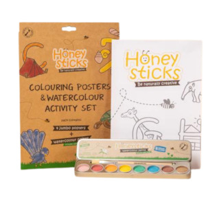 Books: Jumbo Posters and Watercolour Paints Activity Set