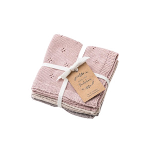 Over The Dandelions: Organic Cotton Wash Cloth (set of 3)