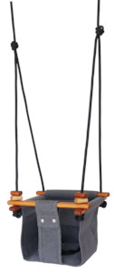 Solvej Baby Toddler Swing - Smokey Grey