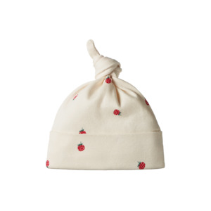Knotted Beanie Raspberry