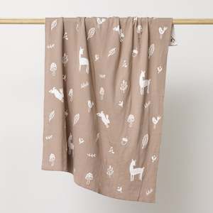 Woodlands Blanket - Mushroom