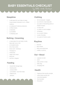 Baby Essentials Checklist