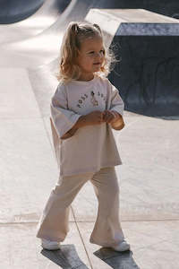 Z Baby Clothing: Flare Tights - Oat