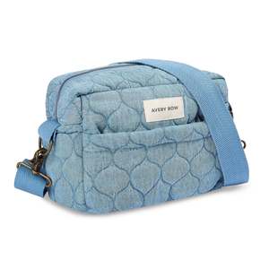 Best Selling: Avery Row | Pram Organiser Bag | Denim, Latte