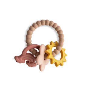 Rattles Teethers: Mushie Nature Teething Ring